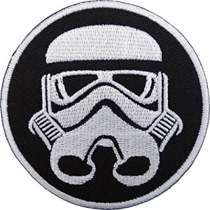 écusson thermocollant Stormtrooper - Star Wars - blanc 7 cm