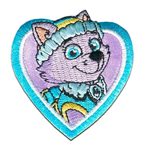 écusson thermocollant Everest - Pat patrouille - violet 6x6 cm