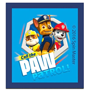 écusson thermocollant Pat patrouille bleu 5.5x6.2 cm