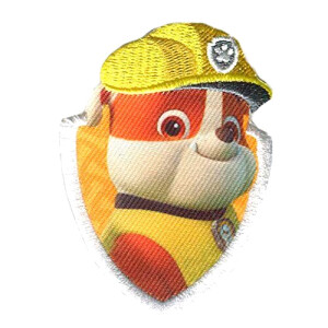 écusson thermocollant Ruben, Ruben - Pat patrouille - jaune 7x5.1 cm