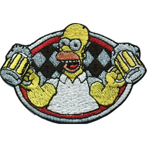 écusson thermocollant Homer Simpson - Simpsons - 90 mm