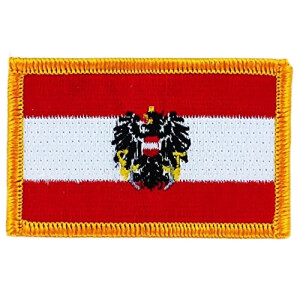 écusson thermocollant Aigle blanc 7x4.5 cm