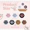 écusson thermocollant Chien couleurs mélangées - imprimé pattes de 21 pièces 33 mm - miniature variant 1