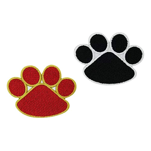 écusson thermocollant Chien noir|rouge