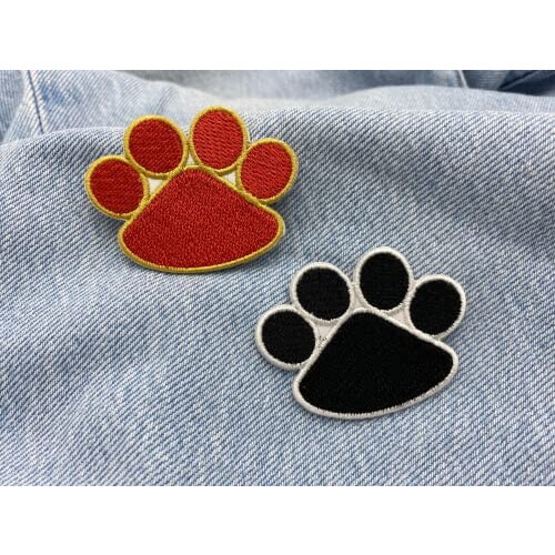 écusson thermocollant Chien noir|rouge variant 5 