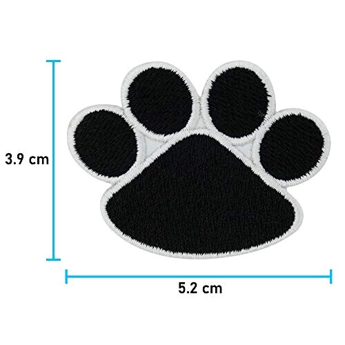 écusson thermocollant Chien noir|rouge variant 6 