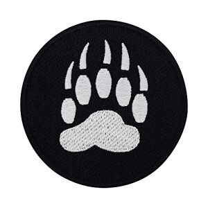 écusson thermocollant Chien noir/blanc