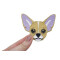 écusson thermocollant Chihuahua - Chien - marron violet - miniature variant 3