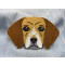 écusson thermocollant Beagle - Chien - marron blanc - miniature variant 2