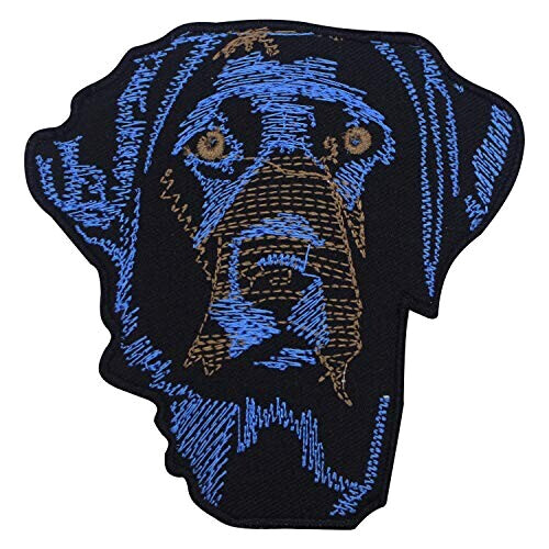 écusson thermocollant Chien bleu