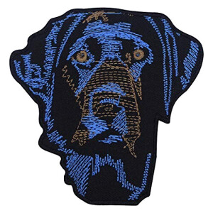 écusson thermocollant Chien bleu