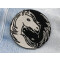 écusson thermocollant Cheval noir/blanc - miniature variant 3