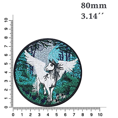 écusson thermocollant Cheval blanc 80x80 mm variant 0 