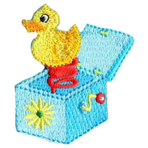 écusson thermocollant Canard 4x4.50 cm