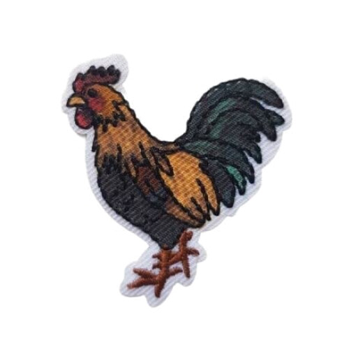 écusson thermocollant Coq 3.50x4 cm
