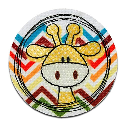écusson thermocollant Girafe multicolore 5.9x5.9 cm