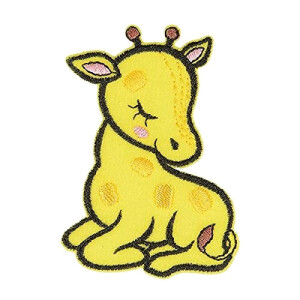 écusson thermocollant Girafe 6x4 cm