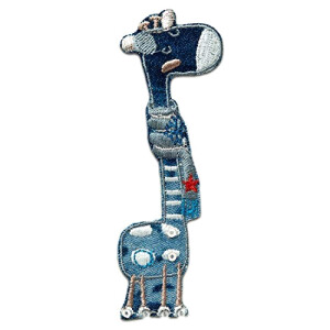 écusson thermocollant Girafe 10.5x2.8 cm