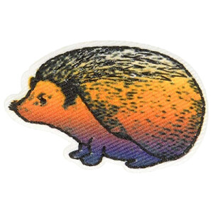 écusson thermocollant Hérisson 4x3.5 cm