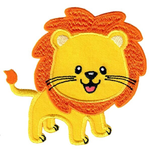écusson thermocollant Lion 8.5x9 cm