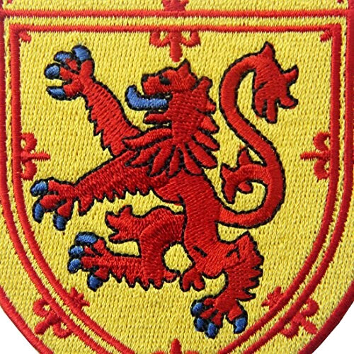 écusson thermocollant Lion jaune et rouge 8 cm variant 0 
