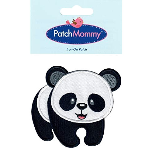 écusson thermocollant Panda 8x9 cm variant 1 