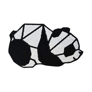 écusson thermocollant Panda blanc/noir