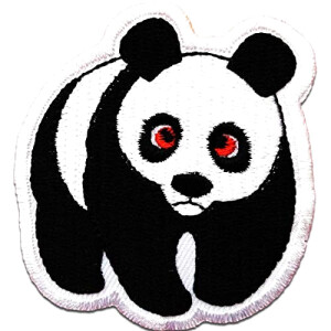 écusson thermocollant Panda multicolore 5.5x6 cm