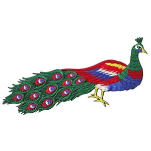 écusson thermocollant Phoenix multicolore 19x8.5 cm