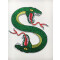 écusson thermocollant Serpent blanc 3 pièces 23 cm - miniature variant 1