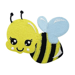 écusson thermocollant Abeille noirs