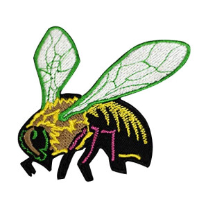 écusson thermocollant Abeille 7x5 cm
