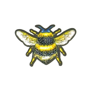 écusson thermocollant Abeille 6x4 cm