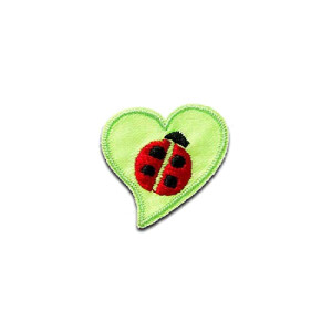 écusson thermocollant Coccinelle 2.6x2.5 cm