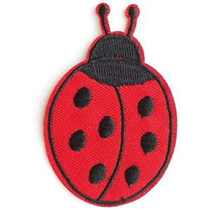 écusson thermocollant Coccinelle 4.5x7 cm