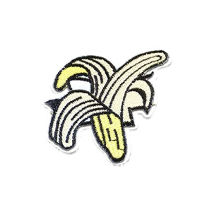 écusson thermocollant Banane jaune 7.3x8.3 cm