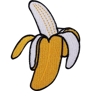 écusson thermocollant Banane 6 cm
