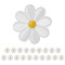écusson thermocollant Marguerite - Fleur - blancs 4x4 cm - miniature