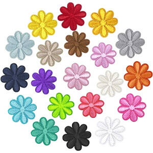 écusson thermocollant Fleur soleil 4.1x4.3 cm