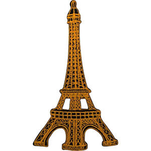 écusson thermocollant Paris 6 cm