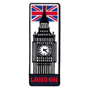 écusson thermocollant Londres 10.4x3.7 cm