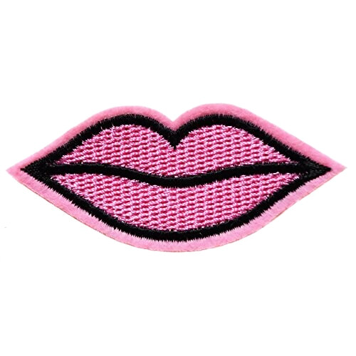 écusson thermocollant rose 6.5x3 cm variant 0 