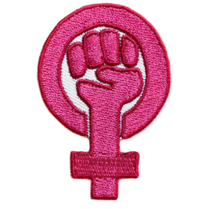 écusson thermocollant rose 6x4 cm