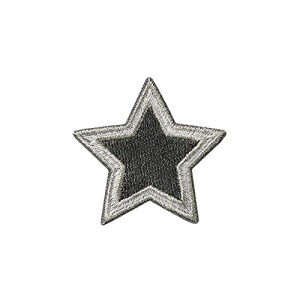 écusson thermocollant gris 4 cm