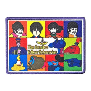 écusson thermocollant The Beatles noir 6x9 cm