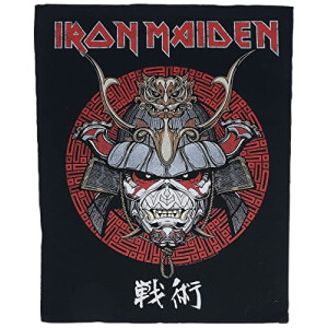 écusson thermocollant Iron Maiden noir/rouge