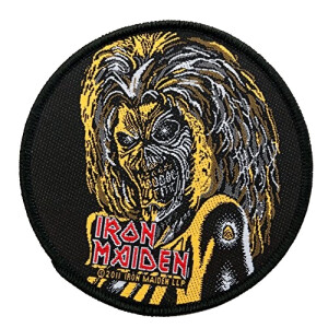 écusson thermocollant Iron Maiden noir