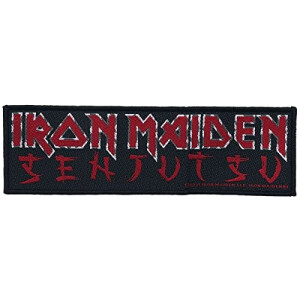 écusson thermocollant Iron Maiden noir/rouge