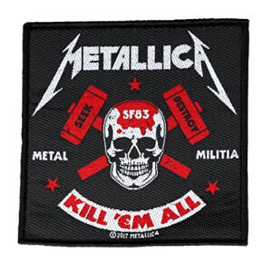écusson thermocollant Metallica multicolore