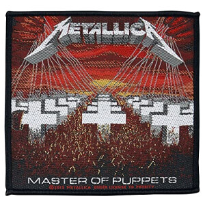 écusson thermocollant Metallica multicolore 10x9.5 cm